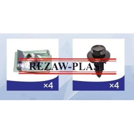 Parafusos e grampos para protetor de Carter Renault Clio II, Kangoo, Thalia 902044